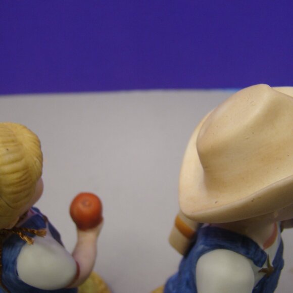 Homco Denim Days School Days Figurine #1513 Kids Boy Girl Americana Vintage tag - Picture 11 of 16